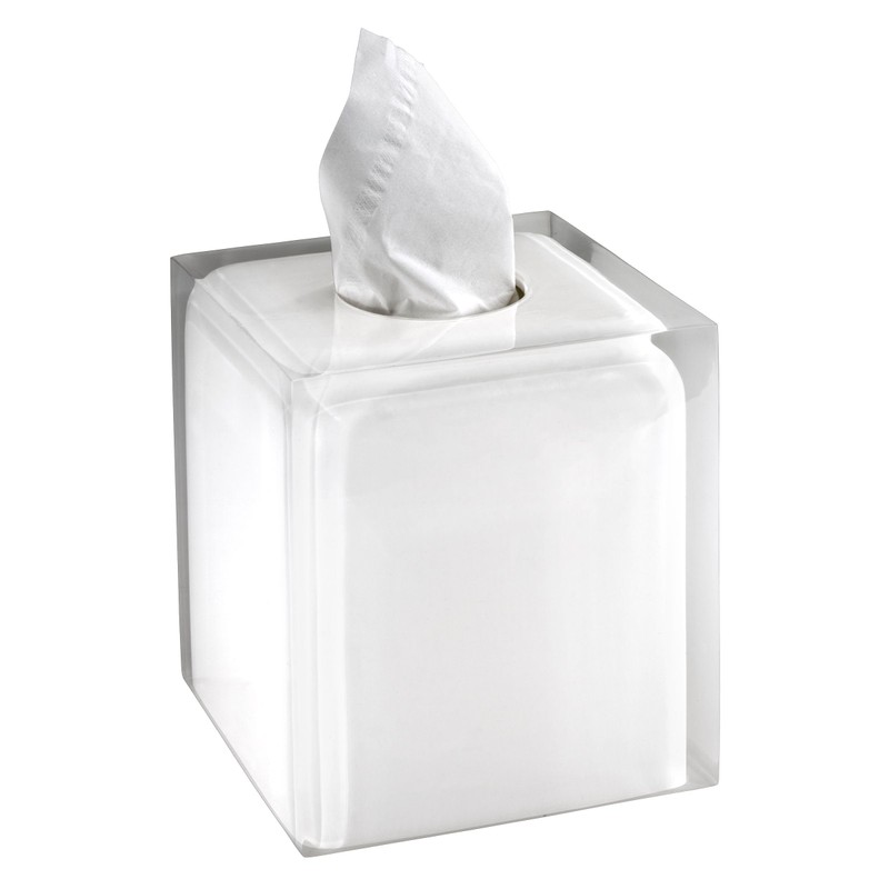 IZOD - Tissue Box Cover, Durable Resin Countertop Accessories, Dorm