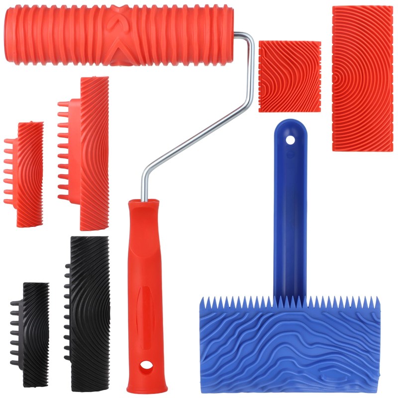 Wood Graining Tool, 8PCS Wood Grain Painting Tool Set, Wood