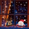 LOKIPA Christmas Window Cling Stickers, 6Sheet Peeping Santa and Rudolph