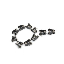 Partuto 10pcs Half Offset Metal Connecting Link Connectors Chain for Bicycle Replacement