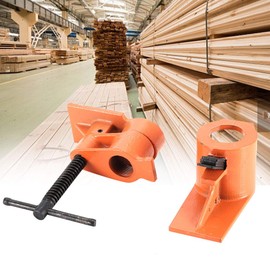 Heavy Duty Pipe Clamp Jaws, 1 inch Cast Iron Pipe Clamp Vise Fixture Set for Wood Gluing, Metalworking, Woodworking & Frame Assembly