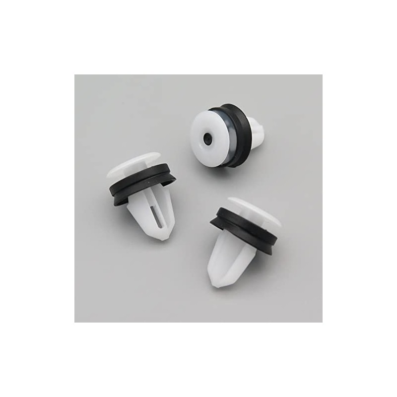 VVO Fasteners- White Plastic Rear Bumper & Trim Fastener Clips