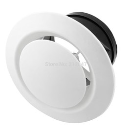 TOTMOX Ventilation Grille Exhaust Grille Round 125 mm ABS Plastic White
