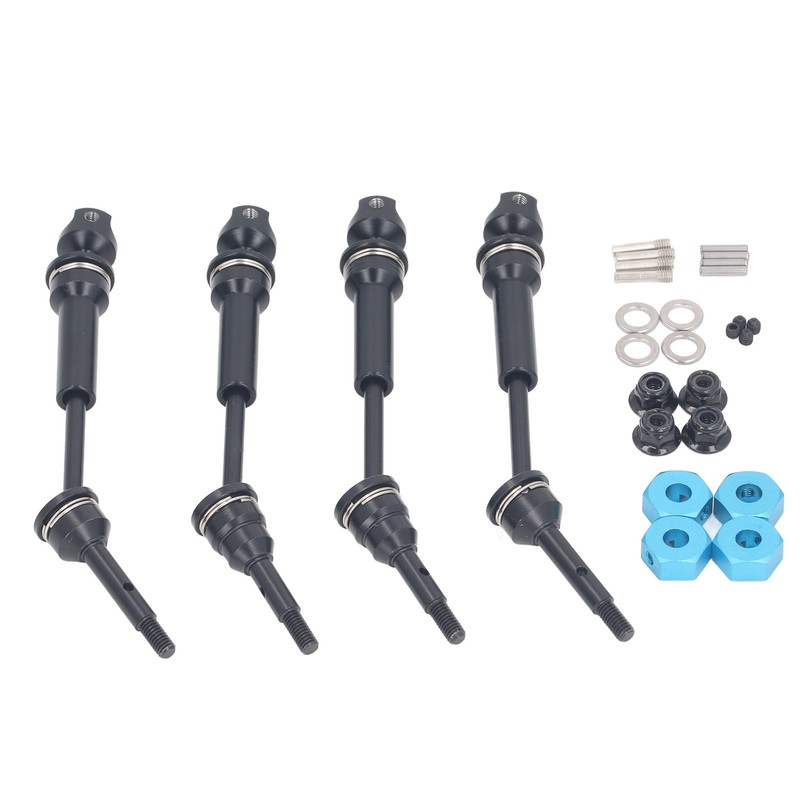 4Pcs RC Car Drive Shaft Set Front Rear Universal Axles