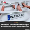 PLEXICLICK® Number Plate Holder, Frame less Transparent | Frameless Universal