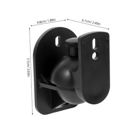 TEHAUX 4Pcs Speaker Wall Mount Bracket for Home Audio Holder for Surround Saving Design for Bookshelf Speakers Easy Installation