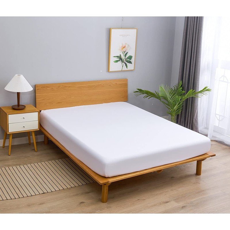 Fitted Bed Sheet, 100% Cotton, Bed Sheet, Plain Weave, Mattress