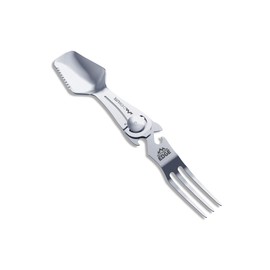 Outdoor Edge Unisex - Adult CHOWLITE Camping Cutlery Set, Silver, 15 cm