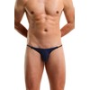 Malowinda - Tanga de elastano para hombre, talle bajo, ajuste