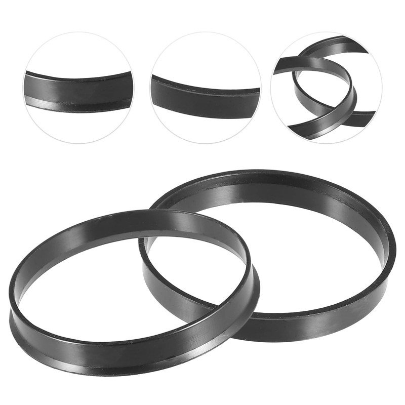 ACROPIX 70.1mm to 66.1mm Universal Car Hub Centric Rings Black