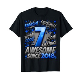 7 Year Old Gifts For Boys 7th Birthday Boy 7 Year Old Boy T-Shirt
