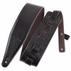 Nefelibata 3" Wide Guitar Strap, Adjustable Full Grain Leather Guitar