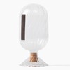 MILAVERA Premium Helix Glass Cloche - Decorative Jar with Striker.