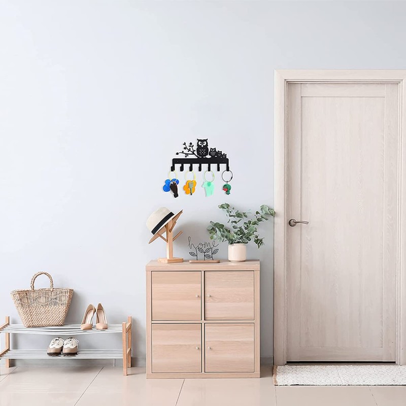 ABOOFAN Owl Design Heavy Duty Wall Mounted Coat Rack with