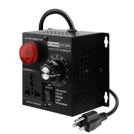 Antrader 1Pcs AC Variable Speed Controller，15A 220V 4000W SCR Voltage Controller,Electronic Voltage Regulator