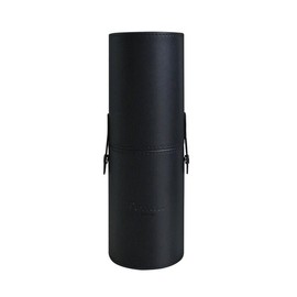 Premium Leather Cylindrical Brush Case Black / 프리미엄 레더 원통 브러쉬 케이스 블랙