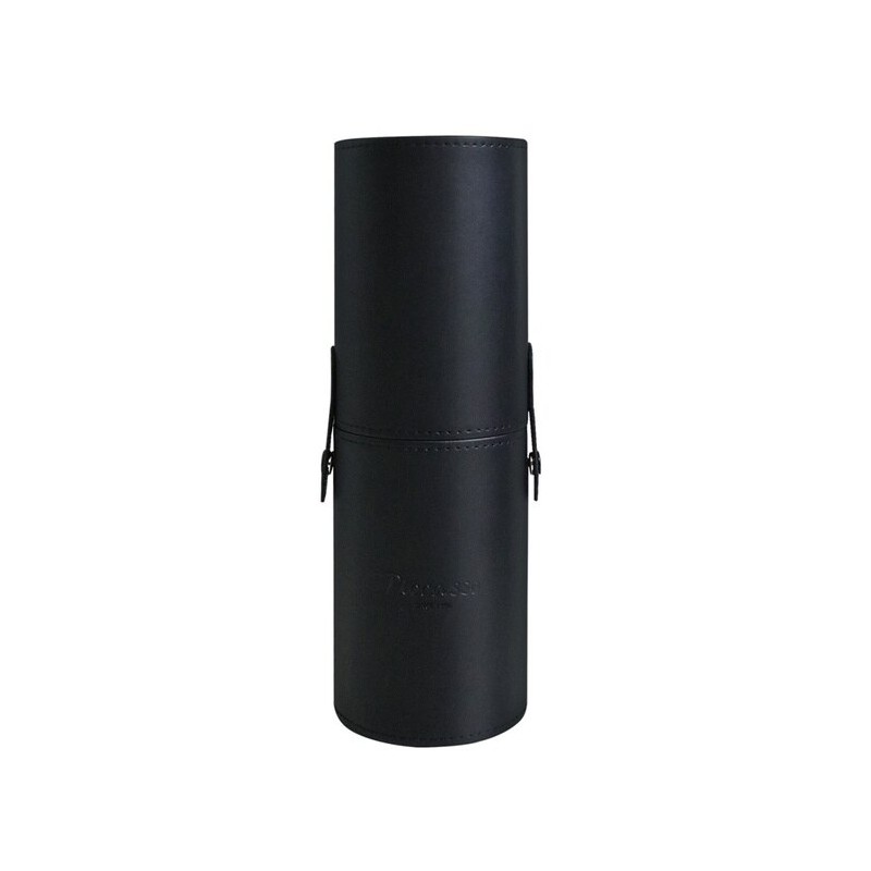 Premium Leather Cylindrical Brush Case Black / 프리미엄 레더 원통