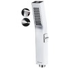 G-Promise All Metal Square 2 Function Handheld Shower Head, with
