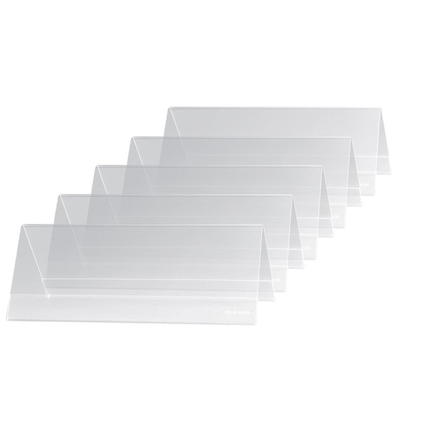 Sigel TA130 Sign Holder, Tent-Form, for 240x90 mm, Double-Sided Presentation,