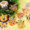 Adecortalk Cartoon Safari Animals Birthday Banner Cute Animal Birthday Party