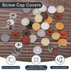 MECCANIXITY 180Pcs Screw Caps Covers 12x3mm Plastic Screw Decoration Cover