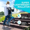PLANET WALK Super Lightweight Rollator Walker for Seniors, Foldable Rolling
