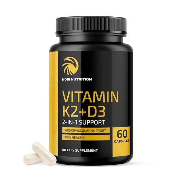 Vitamin D3 K2 5000 IU for Immune System, Strong Bones