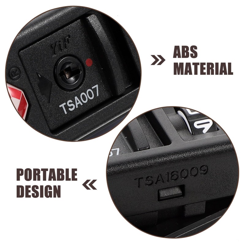 DEARMAMY Black TSA Combination Lock: 3-Digit Customs Code Lock Built-in