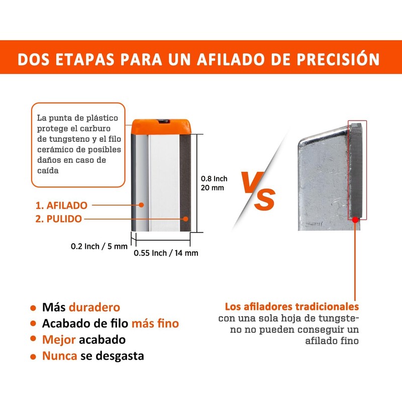 SHARPAL 129N Afilador de cuchillas multiusos para herramientas de jardín