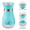 Lonffery Salt and Pepper Shakers, Stainless Steel and Glass Bottle,