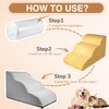 Dog Stairs for Small Dogs 15.7”H,3-Step Dog Steps for Bed,Couch，Sofa