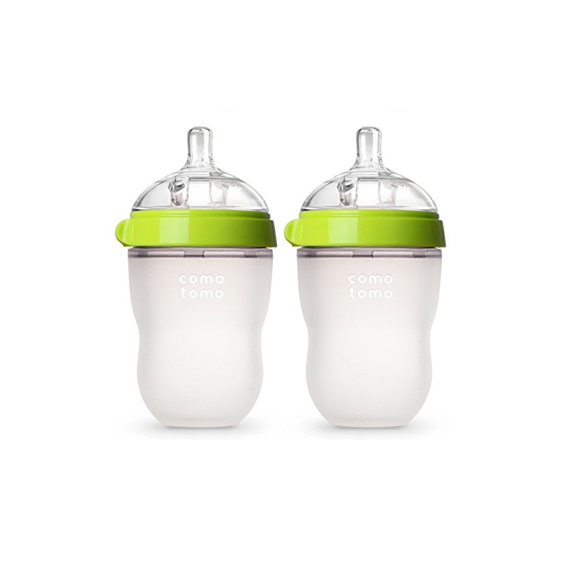 Comotomo Biberón Verde 236.59ml (8oz) 2 pzas