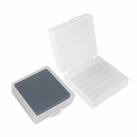 Elimeta Soap Holder 2 Pack, Shower Bar Case Fit Dr Squatch Soap, Waterproof Travel Soap Container with Lid, Square Bathroom Soap Dish Box for Camping, Gym and Outdoor Traveling (Translucent)