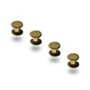 Trimming Shop 9x6mm Chicago Screw Rivets Bronze Flat Head, Anti