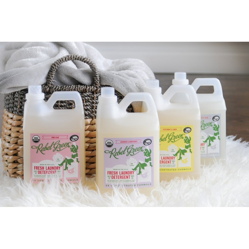 Rebel Green USDA Organic HE Liquid Fresh Laundry Detergent -