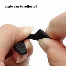 RALHAYWI Eyeglass Saddle Bridge Nose Pads，Glasses Replacement Anti Slip U Shape Nose Piece，Anti Slip Screw in Nosepads for Sunglasses Sport Glasses