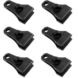 Upgrade Large Tarp Clips Heavy Duty Lock Grip, 6 PCs Heavy Duty Tarp Clip Clamps Thumb Screw Tent Fasteners Clips for Camping Awnings Caravan Canopies Car Truck Swimming Pool Boat Cover Clips