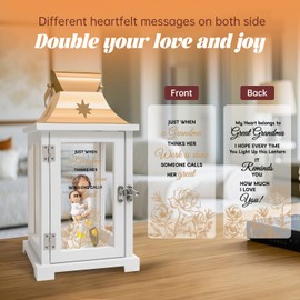 Great Grandma Gifts, Great Grandma Mother's Day Birthday Gift, Baby Announcement Pregnancy for Great Grandma Figure Lantern, First Time Great Grandma Gifts