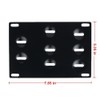 Dewhel Front Bumper Tow Hook License Plate Mount Bracket Holder