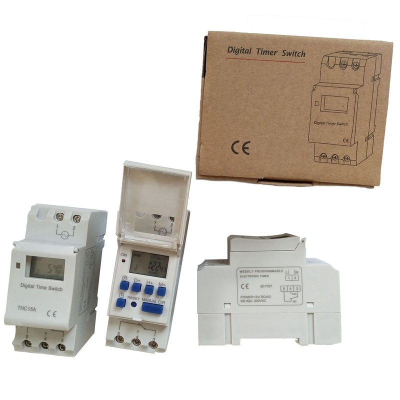 LCD Digital Timer Relay Programmable Microcomputer Digital Display Time Switch