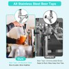 Dbgogo All Stainless Steel Triple Tap Draft Beer Tower, 3”