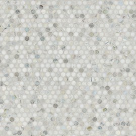 MSI Cloudland Round Pattern Polished Marble Mosaic Floor and Wall Tile for Bathroom, Kitchen Backsplash, Accent Wall Tile, and Shower Wall Tile,Sample