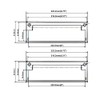 QCAA Solid Brass Mail Slot, with Solid Brass Interior Frame