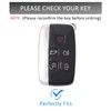 Key Fob Cover with Heavy-duty Keychain for Rover Evouge Discovery
