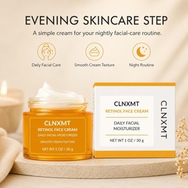 Crema facial con retinol, humectante facial, peso neto 1,06 oz (30 g)