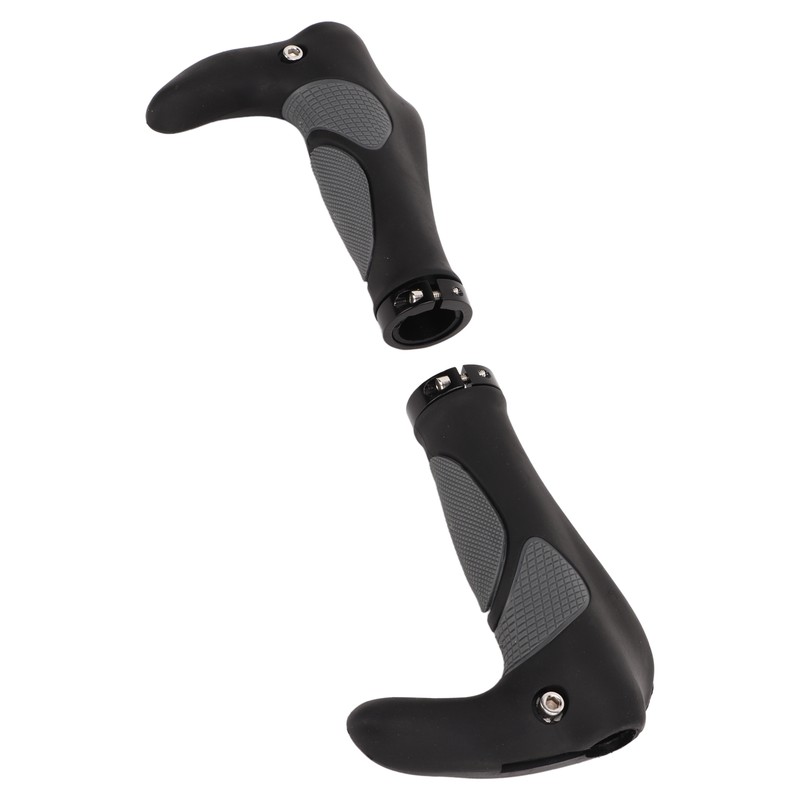 2Pcs Bike Handlebar Grips TPR Rubber Ergonomic Slip Prevention Replacement