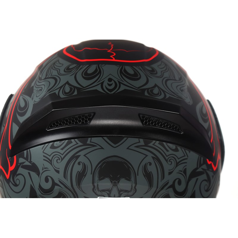 KYPARA Motorcycle Dual Visor Flip up Modular Full Face Helmet