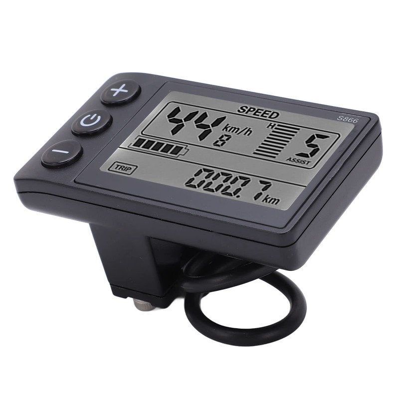 S866 Electric Bike LCD Display Meter 24V 36V 48V Control
