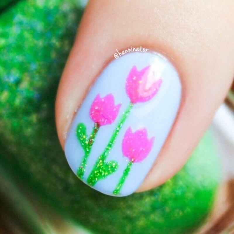 Whats Up Nails Tulips Stencils for Nails, Nail Stickers, Nail