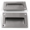 Bestgle 2 Pack Flush Recessed Sliding Rectangle Door Pull Handles